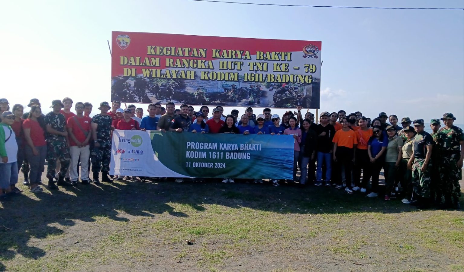 Peringati HUT TNI Ke – 79, Kodim 1611/Badung Gelar Karya Bakti