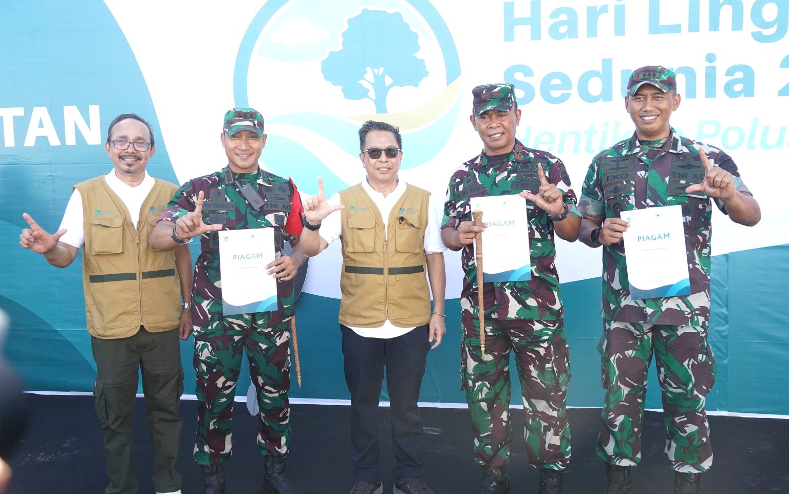 Bersama TNI di Gelarnya Puncak Peringatan Hari Lingkungan Hidup Sedunia Tahun 2025