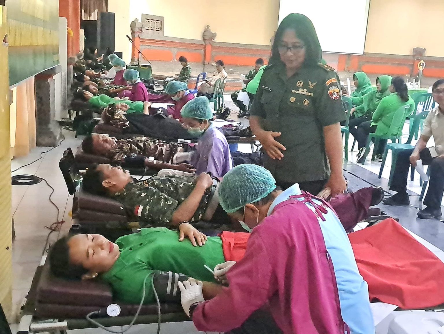 Persit Kodim 1611/Badung Gelar Donor Darah Meriahkan HUT Ke-80