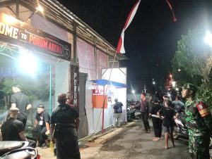 Babinsa Darmasaba Aktif Amankan Turnamen Bola Voli PORUM Cup IV Tahun 2026, Abiansemal
