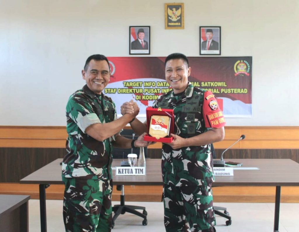 Tim Pusterad Lakukan Kunjungan Kerja Pendalaman Data Teritorial TA 2026 di Kodim 1611/Badung