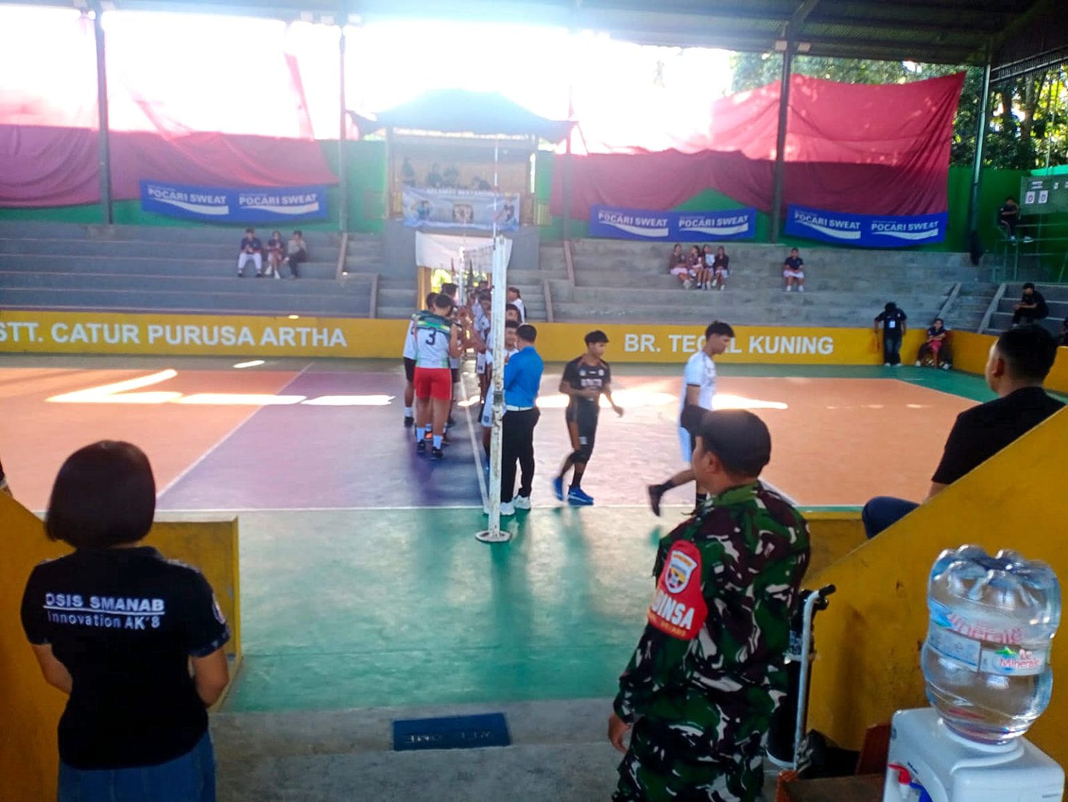 Acara Puncak! Turnamen Bola Voli Pose SMANAB Cup IV: Babinsa Pantau Langsung Jalannya Pertandingan