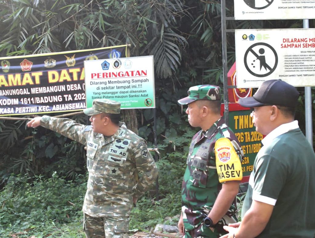 Tim MASEV Kunjungi Kodim 1611/Badung: Jalan Paving Hasil TMMD Tahun 2025 Berhasil Tuntas Sesuai Target