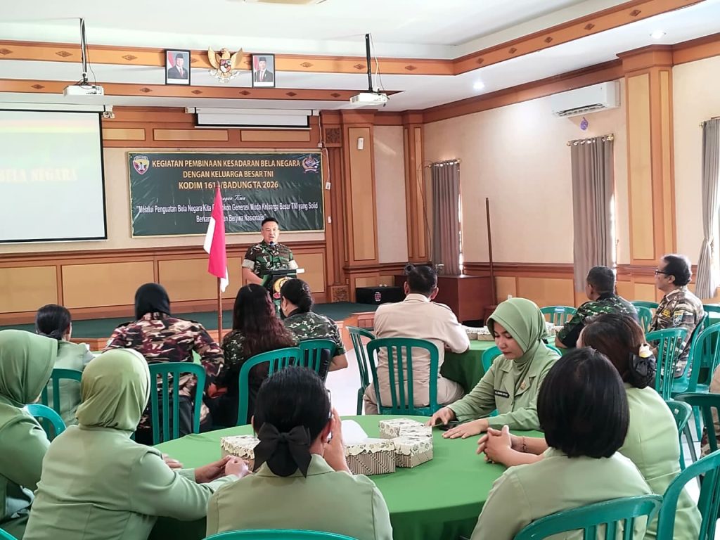 Pererat Silaturahmi dan Pertahanan, Kodim 1611/Badung Gelar Kegiatan Strategis Bersama Keluarga Besar TNI