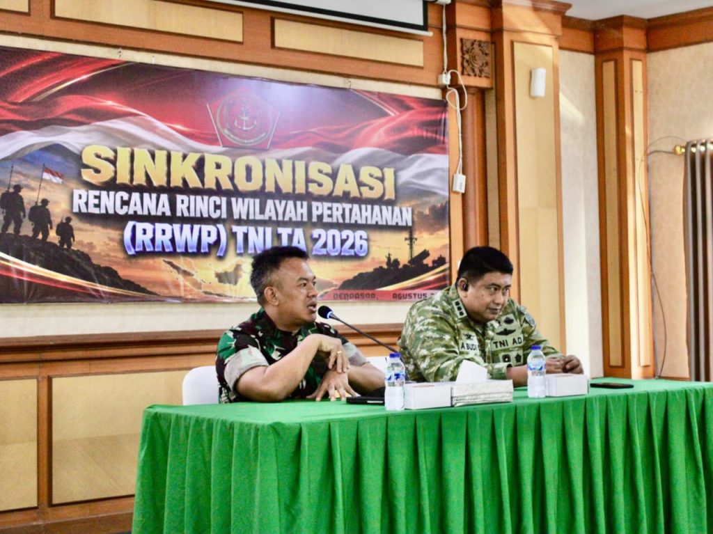 Sinergitas Lintas Instansi: Sinkronisasi Rencana Rinci Wilayah Pertahanan TNI 2026 Resmi Digelar di Kodim 1611/Badung