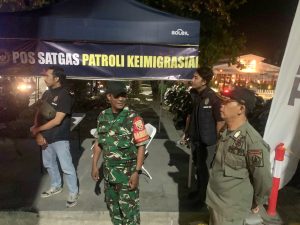 Patroli Gabungan Babinsa Jaga Kamtibmas di Kuta, Sisir Jalur Strategis Hingga Dini Hari
